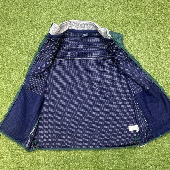 Vineyard Vines Vest Mens Large Gray Green Hybrid  Puffer Fleece Full Zip - Picture 5 of 9